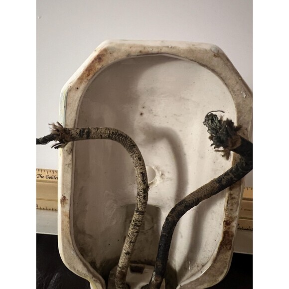 PAULDING 1930s White Porcelain wall Sconce - Picture 7 of 9